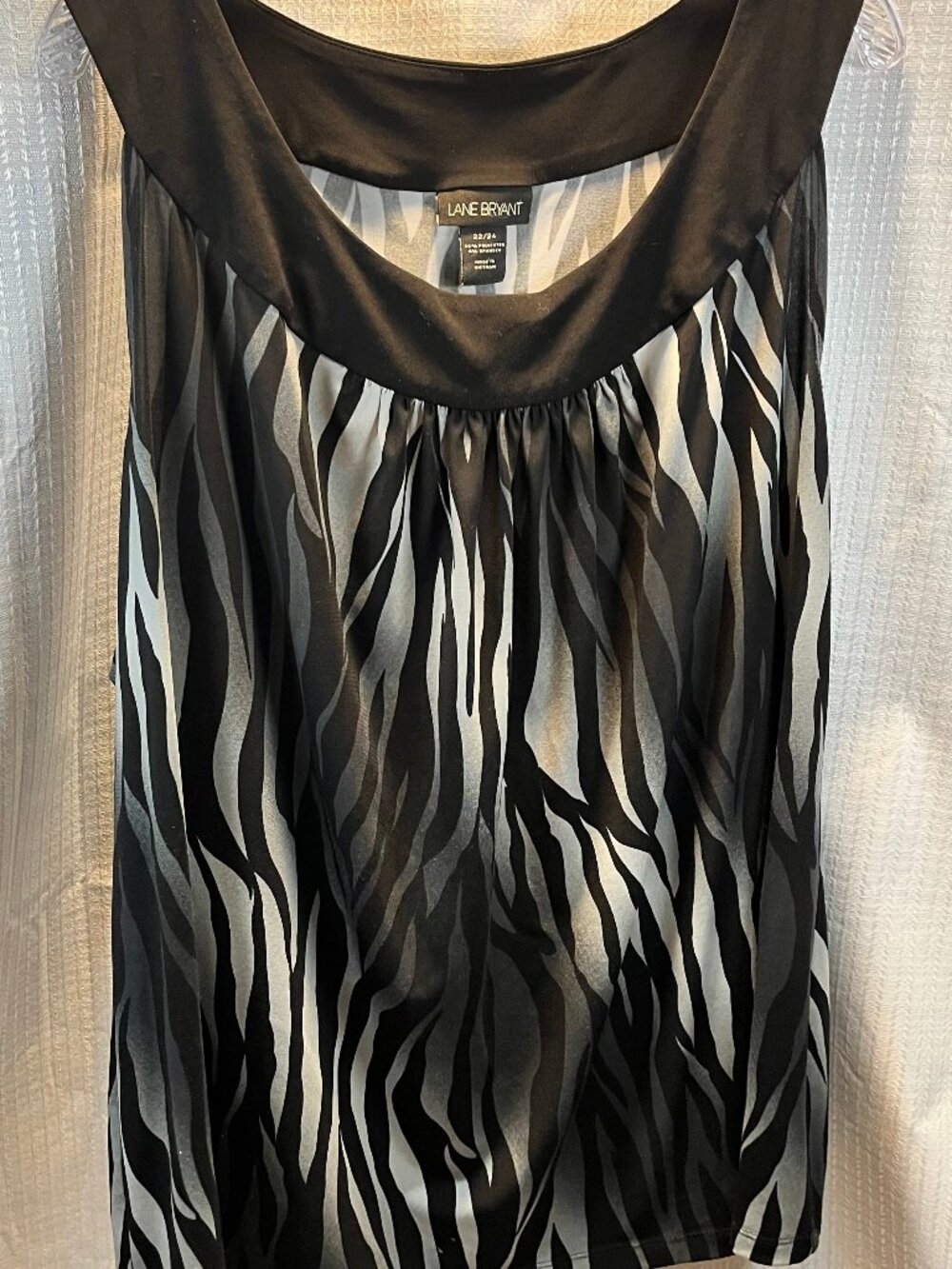 Lane Bryant Abstract Zebra / Animal Print Sleeveless Tank size 22/24
